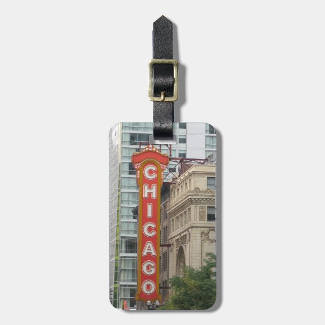 Chicago Luggage Tag (Front Vertical)