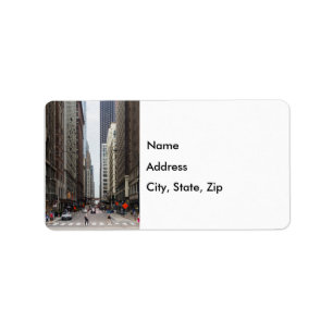 Chicago Madison Street Address Label