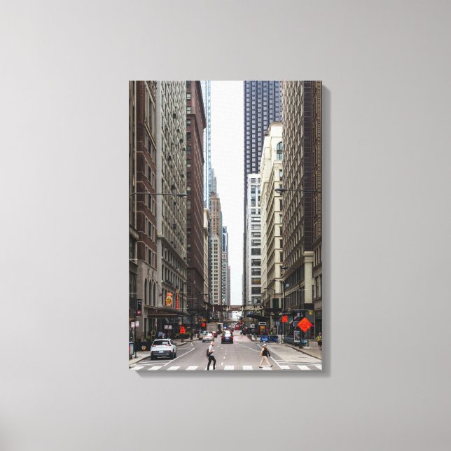 Chicago Madison Street Canvas Print (Front)