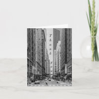 Chicago Madison Street Grayscale Thank You Card