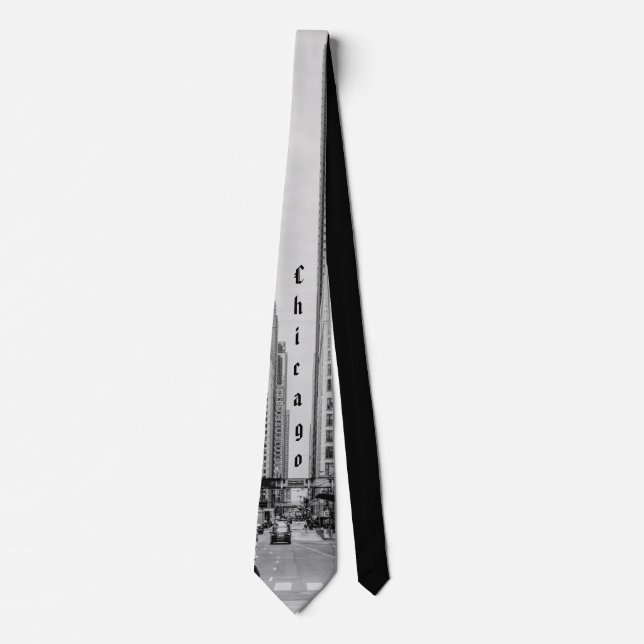 Chicago Madison Street Grayscale Tie (Front)