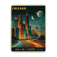Chicago Magnificent Mile Vintage