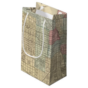 Chicago Map by Mitchell Small Gift Bag