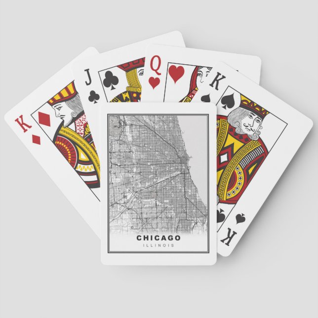 Chicago Map Playing Cards (Back)