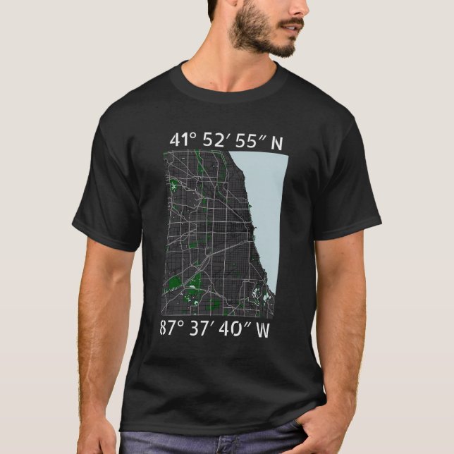 Chicago Map T-Shirt (Front)