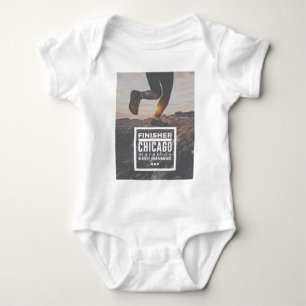 Chicago Marathon Finisher Run Running Race Baby Bodysuit