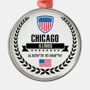 Chicago Metal Tree Decoration