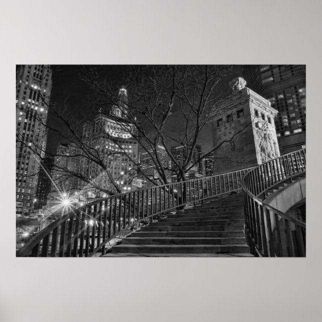 Chicago Michigan Ave Poster (Front)