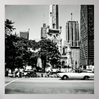 Chicago Michigan Avenue 1971 Vintage Photograph
