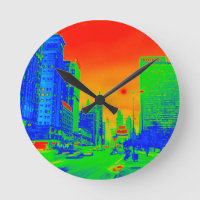 Chicago Michigan Avenue @ Night 1967 Neon Colourfu