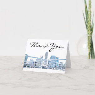 Chicago Millenium Park Thank You Card