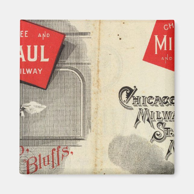 Chicago Milwaukee and St Paul Railway Magnet (Front)