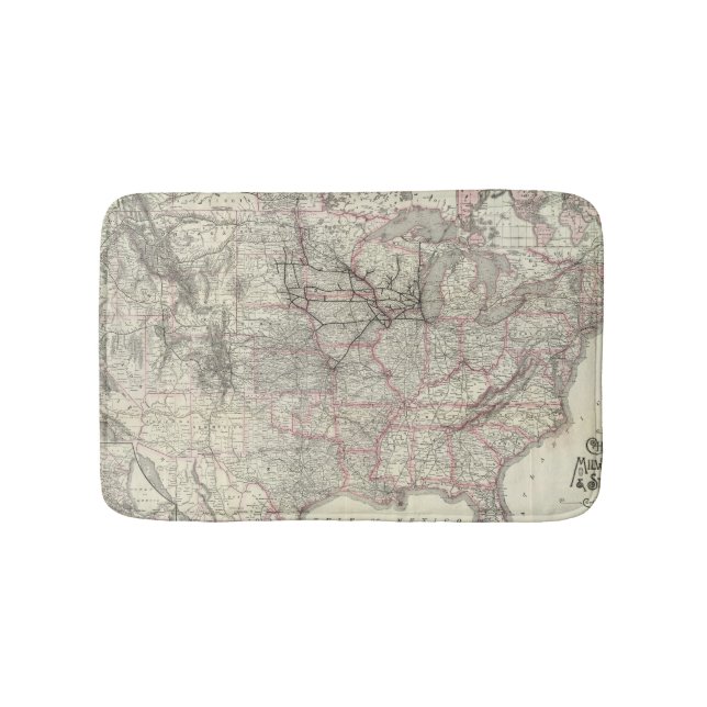 Chicago Milwaukee and St Paul Ry and connections Bath Mat (Front)
