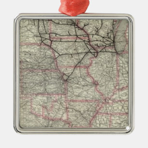 Chicago Milwaukee and St Paul Ry and connections Metal Tree Decoration