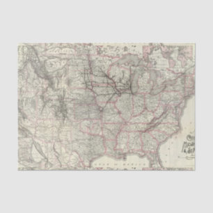 Chicago Milwaukee and St Paul Ry and connections Tissue Paper