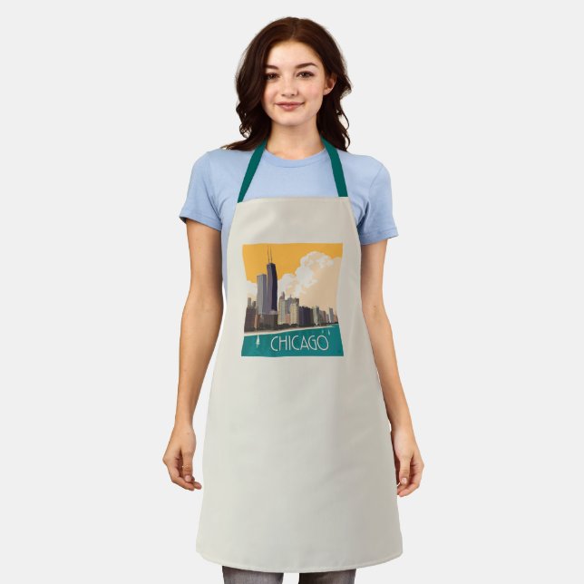 Chicago | Modern Skyline Apron (Worn)