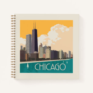 Chicago   Modern Skyline Notebook