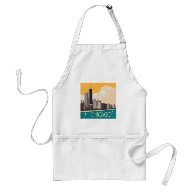 Chicago | Modern Skyline Standard Apron (Front)