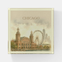 Chicago Navy Pier Custom Watercolor Landmark