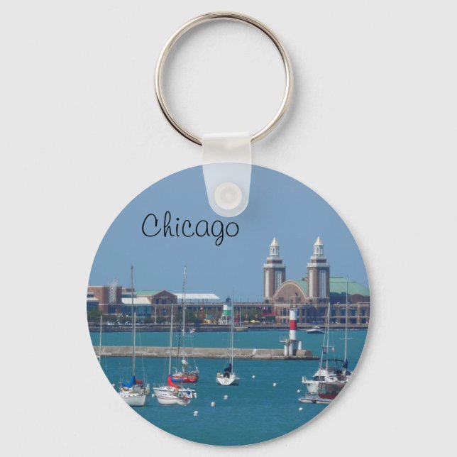 Chicago Navy Pier Key Ring (Front)