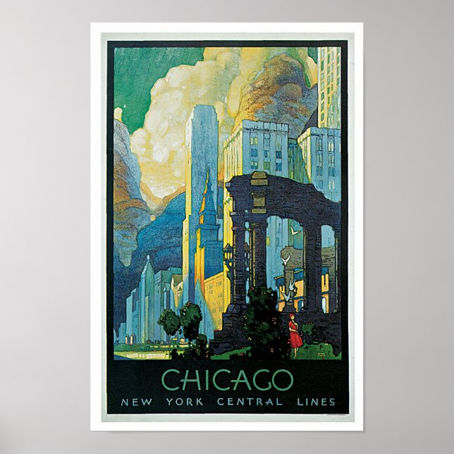 Chicago ~ New York Central Lines Poster (Front)