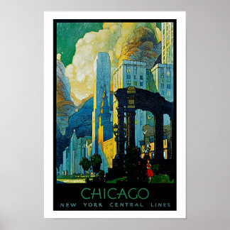 Chicago ~ New York Central Lines Poster