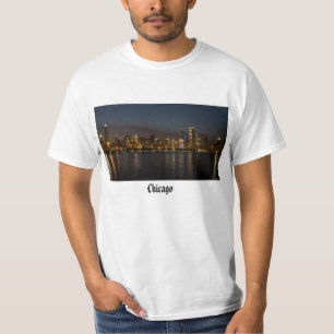 Chicago Night Cityscape T-Shirt