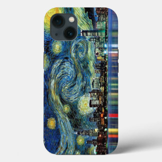 Chicago night sky painting iPhone / iPad case