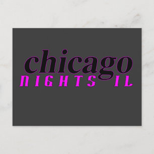 Chicago Nights postcard