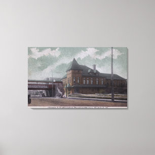 Chicago & Northwestern Railway Station Canvas Print
