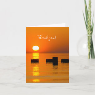 Chicago Orange Galore Morning Thank You Card