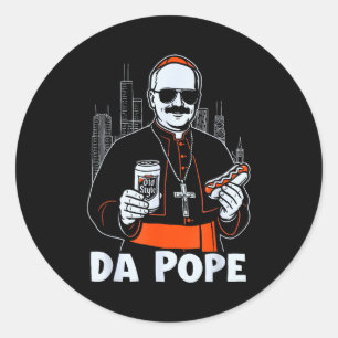 Chicago Pe Leo Xiv Da Pe New Pe Tribute Godmother Classic Round Sticker