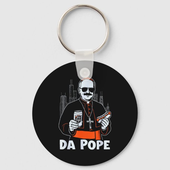Chicago Pe Leo Xiv Da Pe New Pe Tribute Godmother  Key Ring (Front)