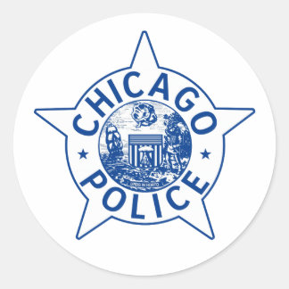 Chicago Police (VINTAGE) Classic Round Sticker