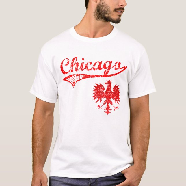 Chicago Polish Baseball style T-Shirt (Front)