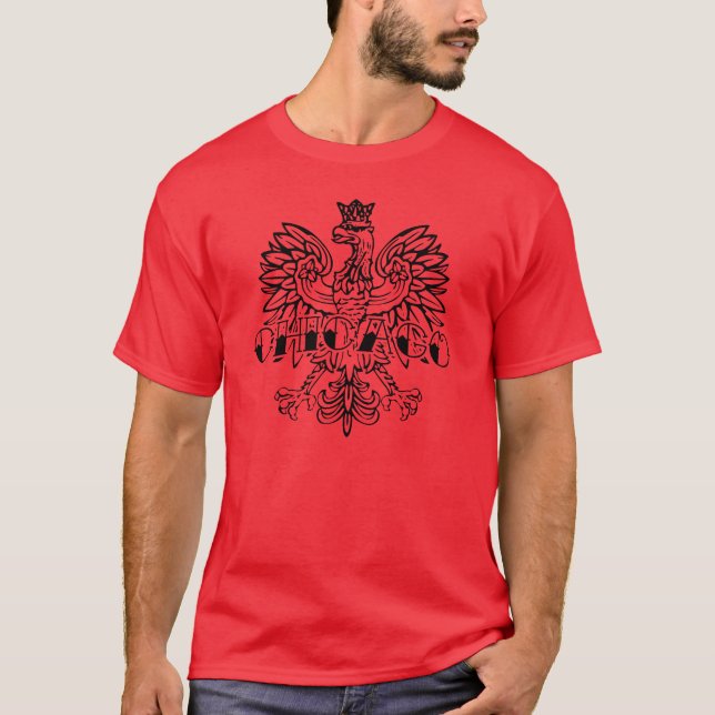 Chicago Polish Black Ink T Shirt (Front)