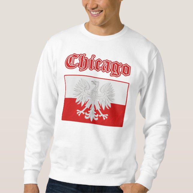 Chicago Polish Flag Sweatshirt (Front)