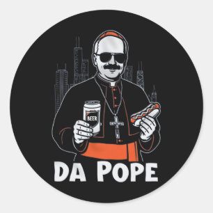 Chicago Pope Leo Xiv da Pope' Classic Round Sticker