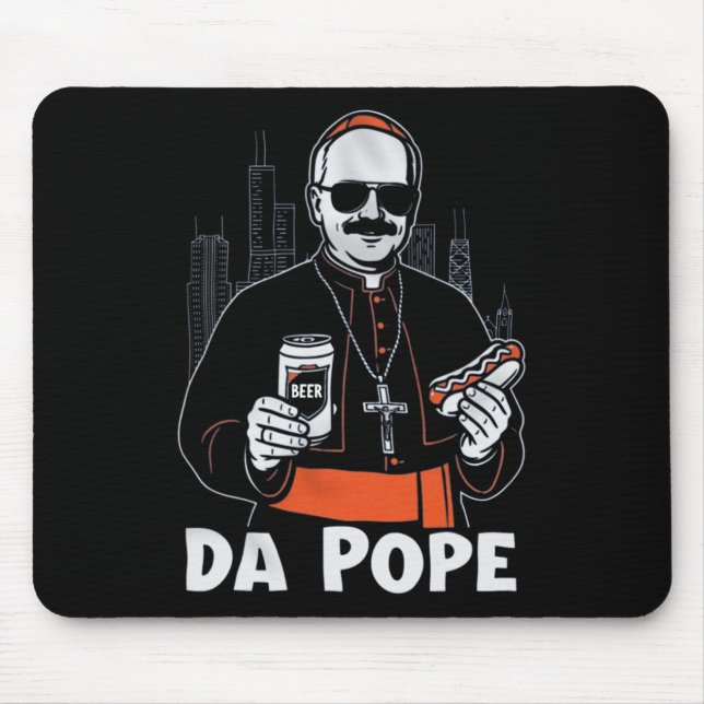 Chicago Pope Leo Xiv da Pope'  Mouse Pad (Front)