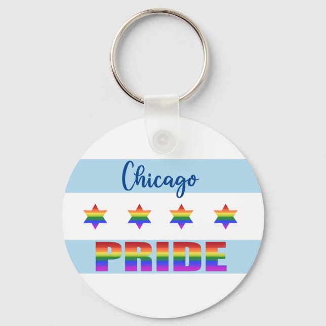 Chicago Pride Key Ring (Front)