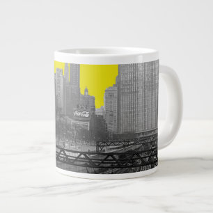 Chicago Rail Yards Michigan Avenue 1960's Photo Large Coffee Mug