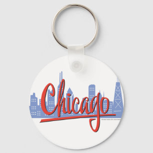 CHICAGO-RED KEY RING