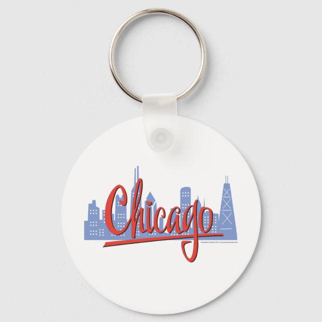 CHICAGO-RED KEY RING (Front)