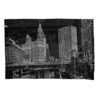 Chicago River 1967 Wrigley Building Sun Times Bldg