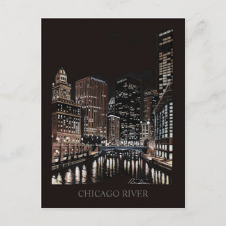 Chicago River Fine Art Randsom Art Postcard