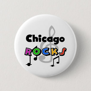 Chicago Rocks 6 Cm Round Badge