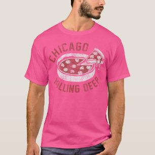 Chicago Rolling Deep Dish Pizza T-Shirt