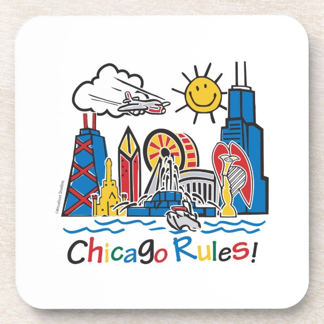Chicago Rules Coaster (Front)