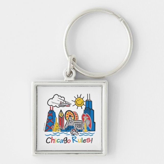 Chicago Rules Key Ring (Front)