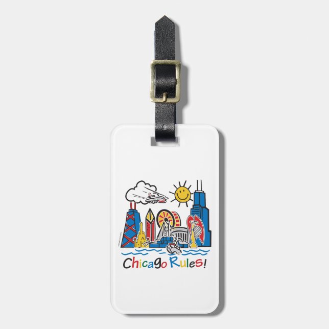 Chicago Rules Luggage Tag (Front Vertical)